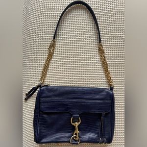 Rebecca Minkoff Purple Lizard Crossbody Bag/Shoulder Bag/Clutch w Gold Hardware